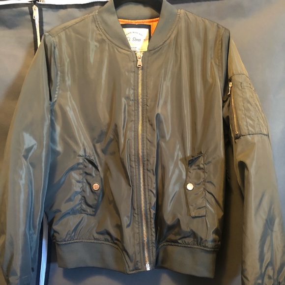 Ci Sono Army Green Bomber Jacket - Picture 4 of 4